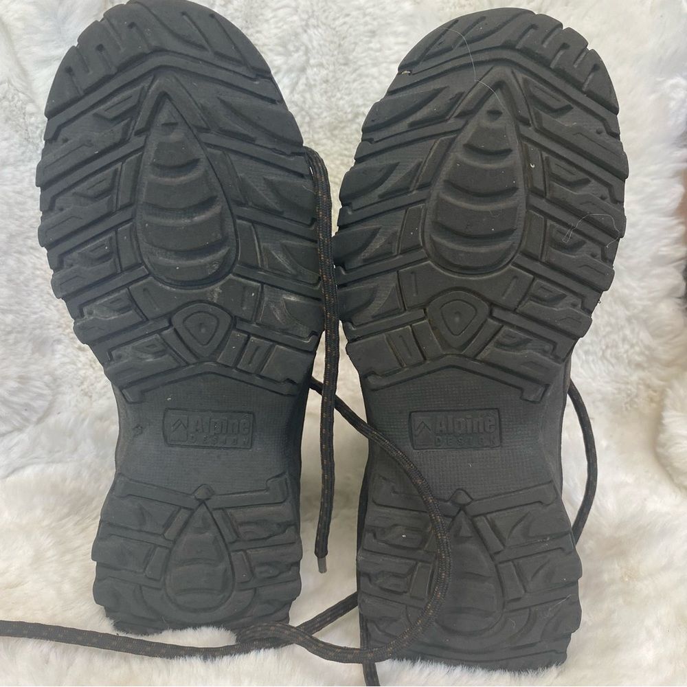 Alpine Design Grand woman brown leather waterproof hiking boots 6.5 - Picture 8 of 14